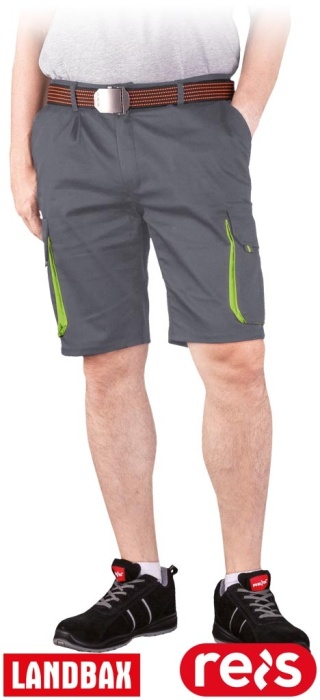 SPODNIE OCHRONNE DO PASA - KRÓTKIE LAND SZARO-ŻÓŁTE