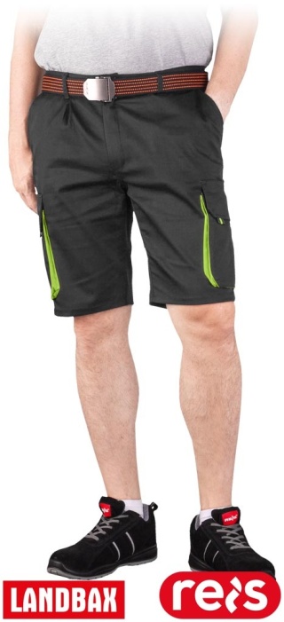 SPODNIE OCHRONNE DO PASA - KRÓTKIE LAND CZARNO-ŻÓŁTE