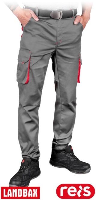 SPODNIE OCHRONNE DO PASA LAND-JOG SZARO-GRANATOWE
