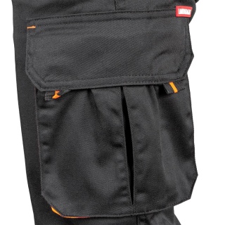 SPODNIE OCHRONNE DO PASA LAND-JOG CZARNO-POMARAŃCZOWE