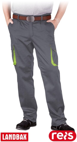 SPODNIE OCHRONNE DO PASA LAND SZARO-ŻÓŁTE