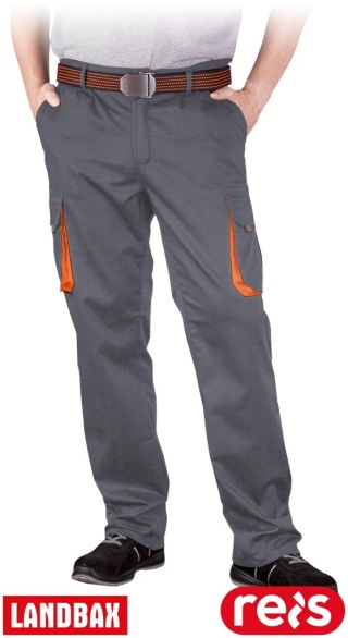 SPODNIE OCHRONNE DO PASA LAND SZARO-POMARAŃCZOWE