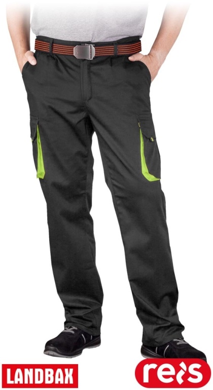 SPODNIE OCHRONNE DO PASA LAND CZARNO-ŻÓŁTE