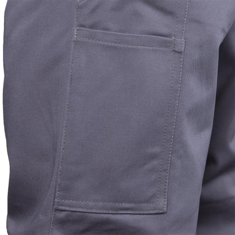 SPODNIE OCHRONNE OGRODNICZKI BISTER ODBLASKOWE PASY, SZARE