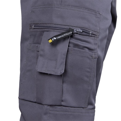 SPODNIE OCHRONNE OGRODNICZKI BISTER ODBLASKOWE PASY GRANATOWE