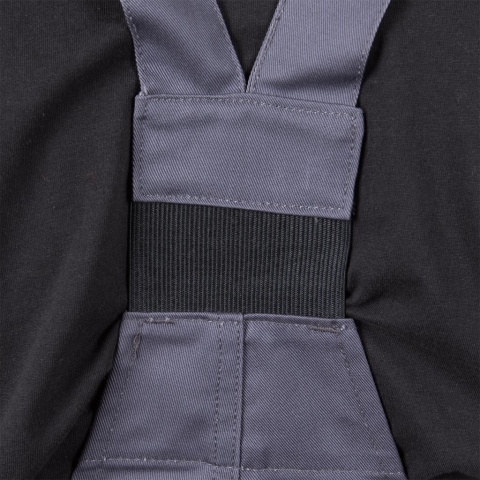 SPODNIE OCHRONNE OGRODNICZKI BISTER ODBLASKOWE PASY CZARNE