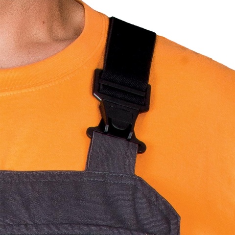 SPODNIE OCHRONNE OGRODNICZKI DYNAMITE CZARNO-SZARE