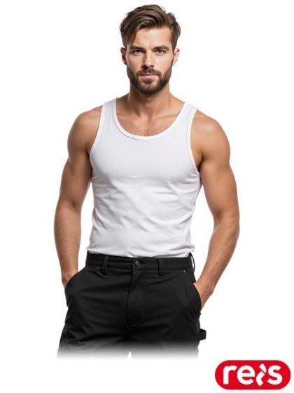 PODKOSZULEK BAWEŁNIANY MĘSKI BIAŁY