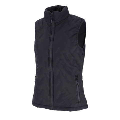 BEZRĘKAWNIK OCHRONNY OCIEPLANY ISLA DAMSKI PIKOWANY CZARNY