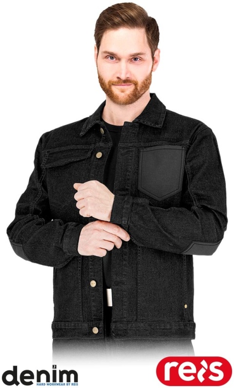 BLUZA OCHRONNA JEANS303 JEANSOWA CZARNA