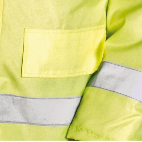 KURTKA OCHRONNA OCIEPLANA K-VIS IDEALNA DLA DROGOWCÓW POMARAŃCZOWA