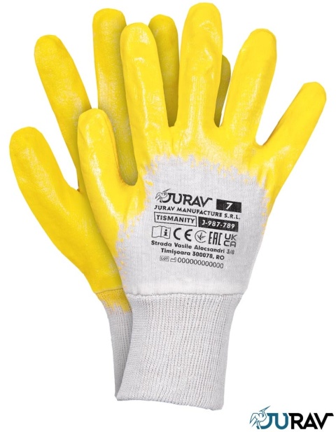 RĘKAWICE OCHRONNE TISMANITY J-987-789 12par