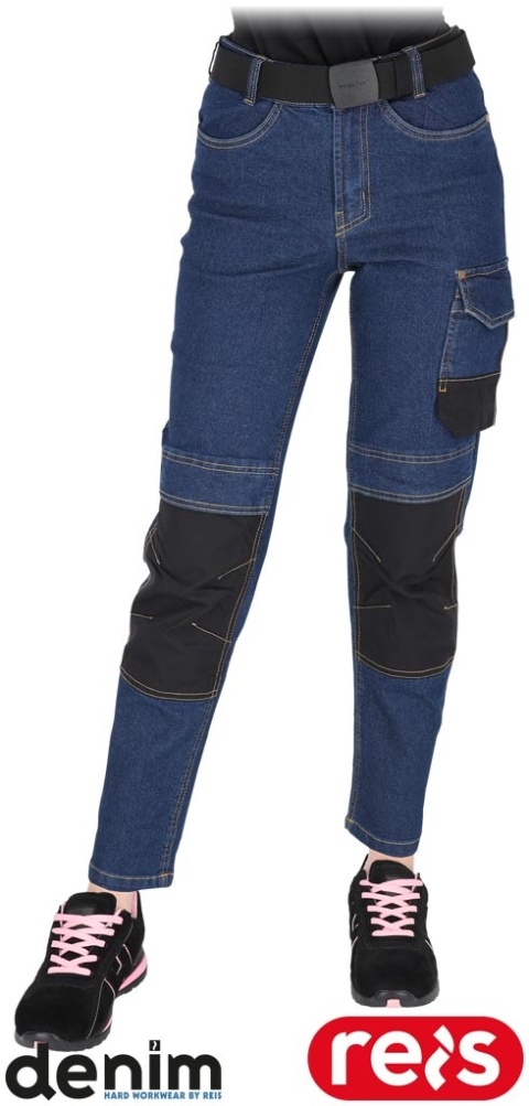 SPODNIE OCHRONNE DO PASA JEANSOWE DAMSKIE JEANS-L777