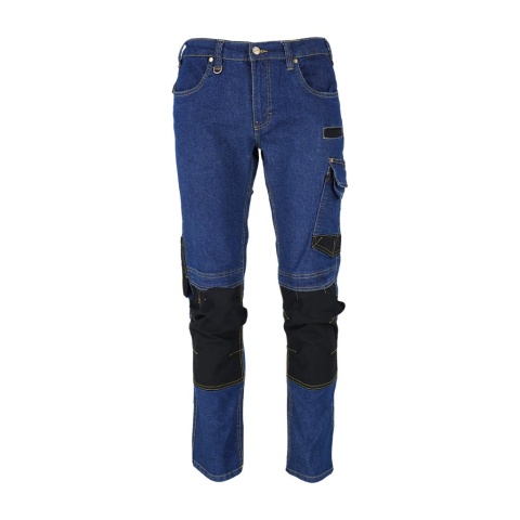 SPODNIE OCHRONNE DO PASA JEANSOWE JEANS303 GRANATOWO-CZARNE