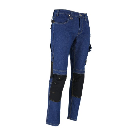 SPODNIE OCHRONNE DO PASA JEANSOWE JEANS303 CZARNE