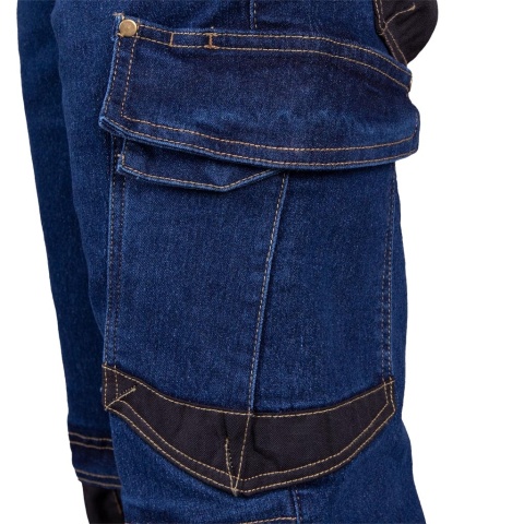SPODNIE OCHRONNE DO PASA JEANSOWE JEANS303 CZARNE