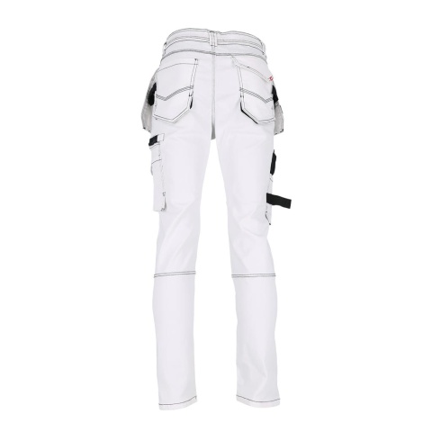 SPODNIE OCHRONNE DO PASA JEANSOWE JEANS415 BIAŁO-CZARNE