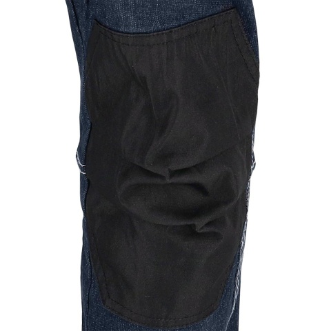 SPODNIE OCHRONNE DO PASA JEANSOWE JEANS415 BIAŁO-CZARNE