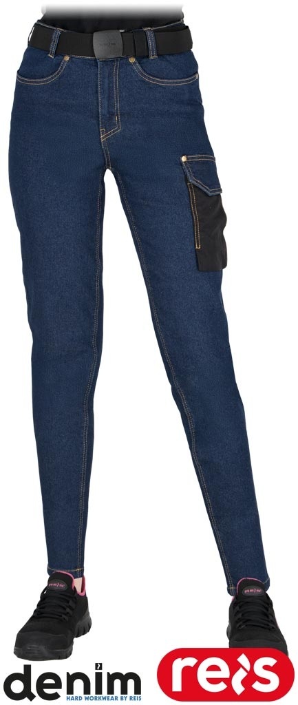 SPODNIE OCHRONNE DO PASA JEANSOWE DAMSKIE JEANS-L727