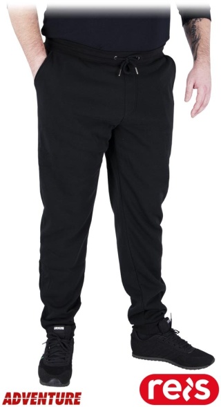 SPODNIE OCHRONNE DO PASA DRESOWE JOGGER-PLUS TYLKO DUŻE ROZMIARY CZARNE