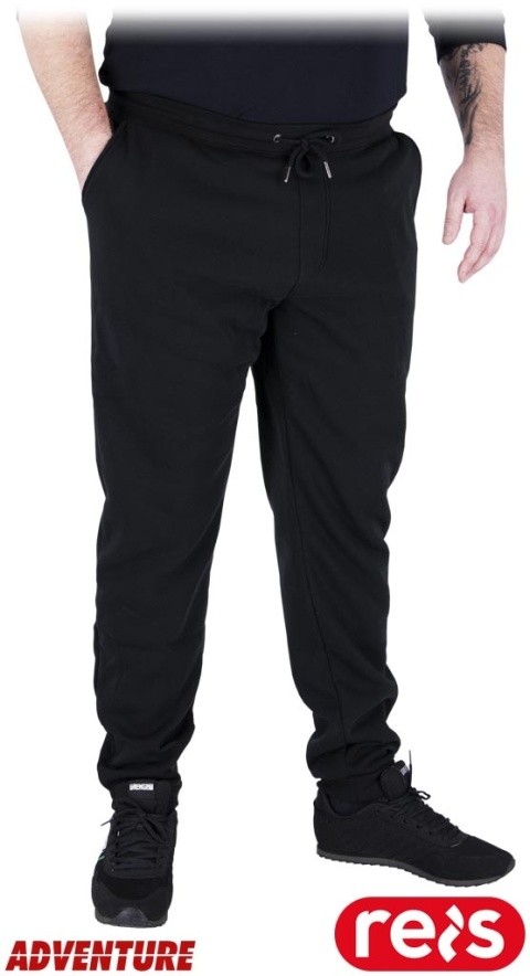 SPODNIE OCHRONNE DO PASA DRESOWE JOGGER-PLUS TYLKO DUŻE ROZMIARY CZARNE