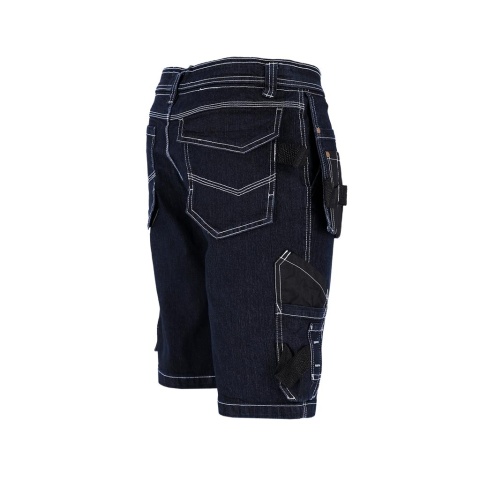 SPODNIE OCHRONNE DO PASA JEANSOWE- KRÓTKIE JEANS415 BIAŁO-CZARNE