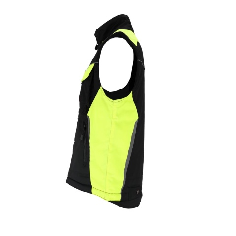 BEZRĘKAWNIK OCHRONNY OCIEPLANY HARVERCOOL CZARNO-ŻÓŁTO-POMARAŃCZOWY