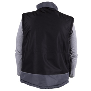 BEZRĘKAWNIK OCHRONNY OCIEPLANY HYPER CZARNO-SZARY