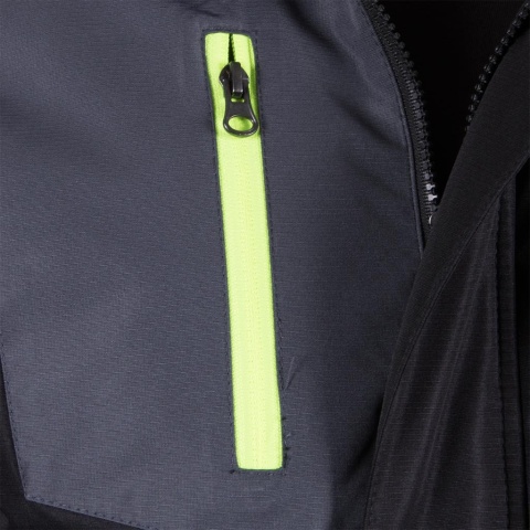 BEZRĘKAWNIK OCHRONNY OCIEPLANY HYPER CZARNO-SZARY