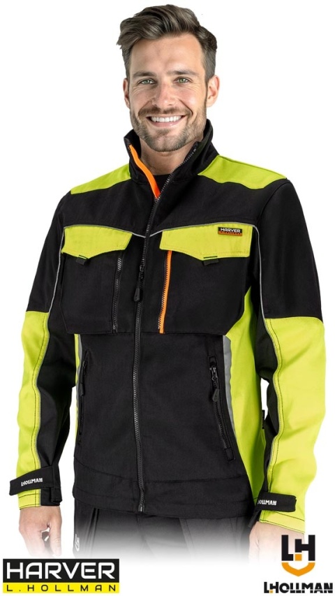 BLUZA OCHRONNA HARVERCOOL CZARNO-ŻÓŁTO-POMARAŃCZOWA