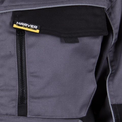 BLUZA OCHRONNA HARVER TKANA BRĄZOWO-CZARNA