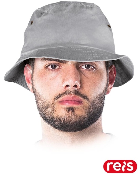 KAPELUSZ HATBAW BAWEŁNIANY, OTWORY WENTYLACYJNE, SZARY