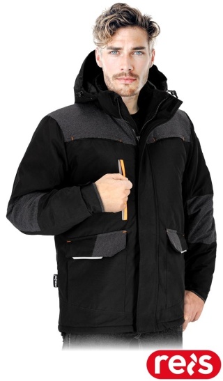KURTKA OCHRONNA OCIEPLANA HOWALD MEMBRANA CZARNA