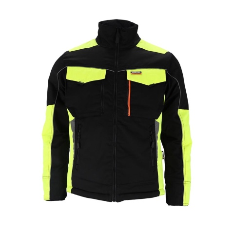 KURTKA OCHRONNA OCIEPLANA HARVERCOOL CZARNO-ŻÓŁTO-POMARAŃCZOWA