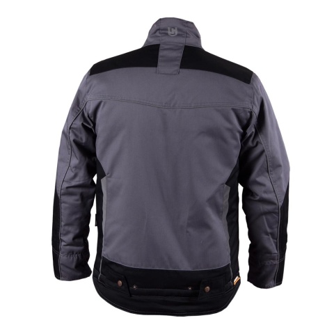 KURTKA OCHRONNA OCIEPLANA POLAREM HARVERWIN SZARO-CZARNA