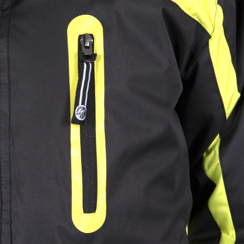 KURTKA OCHRONNA OCIEPLANA HERMAN POLAR CZARNO-SELEDYNOWA