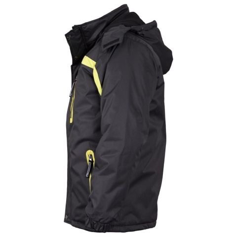 KURTKA OCHRONNA OCIEPLANA HERMAN POLAR CZARNO-SELEDYNOWA