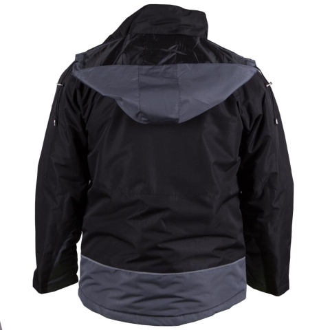 KURTKA OCHRONNA OCIEPLANA HYPER CZARNO-SZARA