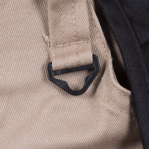 SPODNIE OCHRONNE DO PASA HARVER PROFILOWANE NOGAWKI BEŻOWO-CZARNE