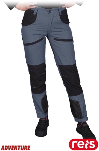 SPODNIE OCHRONNE DO PASA HOBBER DAMSKIE CIEMNOSZARO-CZARNE