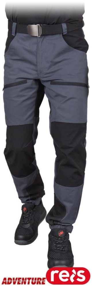 SPODNIE OCHRONNE DO PASA HOBBER CIEMNOSZARO-CZARNE