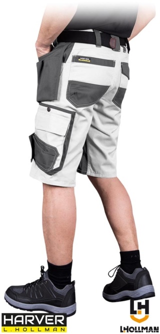 SPODNIE OCHRONNE DO PASA - KRÓTKIE HARVER BIAŁO-SZARE