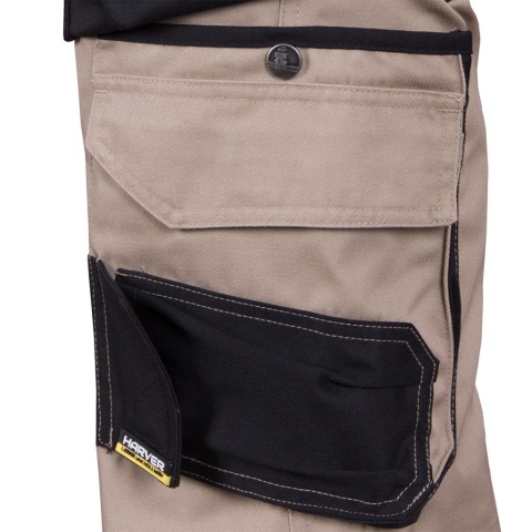 SPODNIE OCHRONNE DO PASA - KRÓTKIE HARVER SZARO-CZARNE