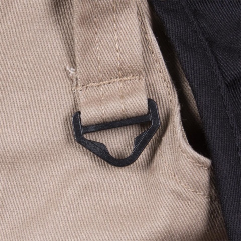 SPODNIE OCHRONNE DO PASA - KRÓTKIE HARVER SZARO-CZARNE