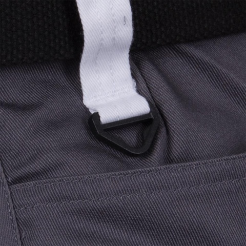 SPODNIE OCHRONNE RYBACZKI DO PASA - KRÓTKIE HARVER BIAŁO-SZARE