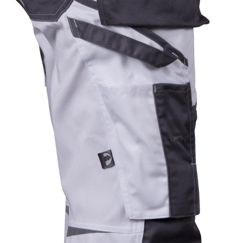 SPODNIE OCHRONNE RYBACZKI DO PASA - KRÓTKIE HARVER SZARO-CZARNE