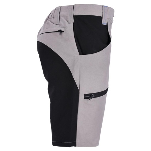 SPODNIE OCHRONNE DO PASA - KRÓTKIE HOBBER DAMSKIE JASNOSZARO-CZARNE