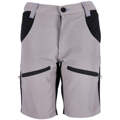 SPODNIE OCHRONNE DO PASA - KRÓTKIE HOBBER DAMSKIE JASNOSZARO-CZARNE