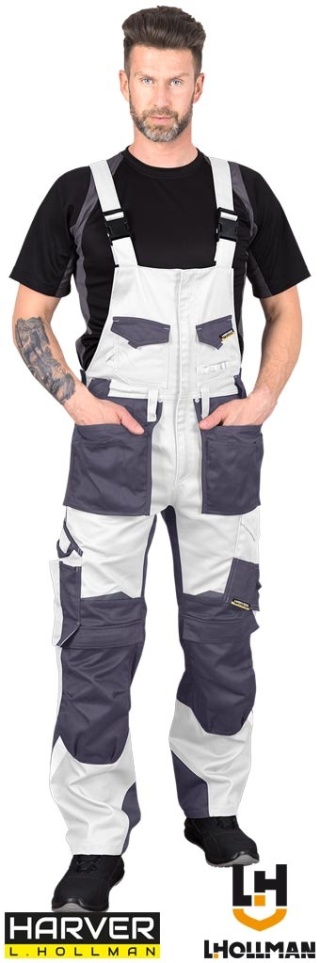 SPODNIE OCHRONNE OGRODNICZKI HARVER BIAŁO-SZARE