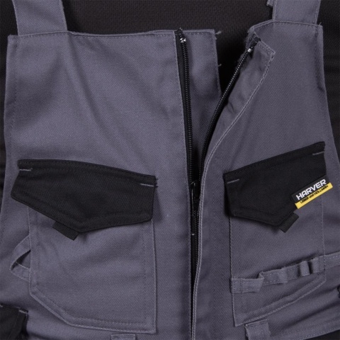 SPODNIE OCHRONNE OGRODNICZKI HARVER BIAŁO-SZARE